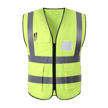 hi vis work High Visible Patch with Pocket Security Guard Reflective striping protective vest Construction Reflective Traffic Ro